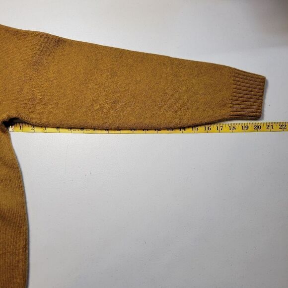 Duluth Mustard Men's Wool Be Back Crew Sweater Crewneck Men's Large - Picture 7 of 7